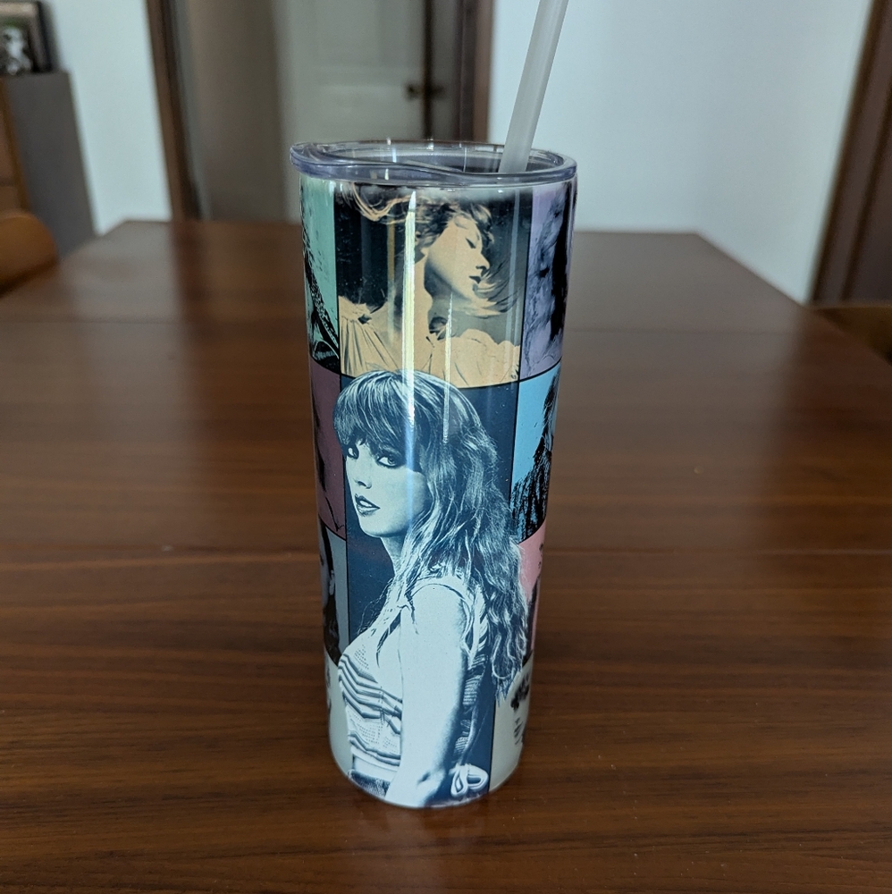 Fan Made Taylor Swift Eras Tour Travel Stainless Steel Water Tumbler Bottle